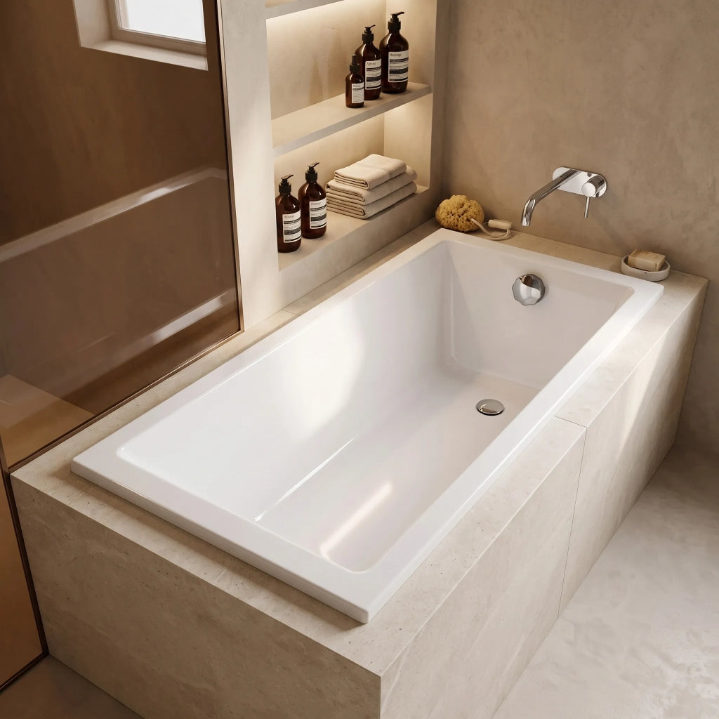 Vasca Da Bagno Acrilica Da Incasso Rea Catania 170