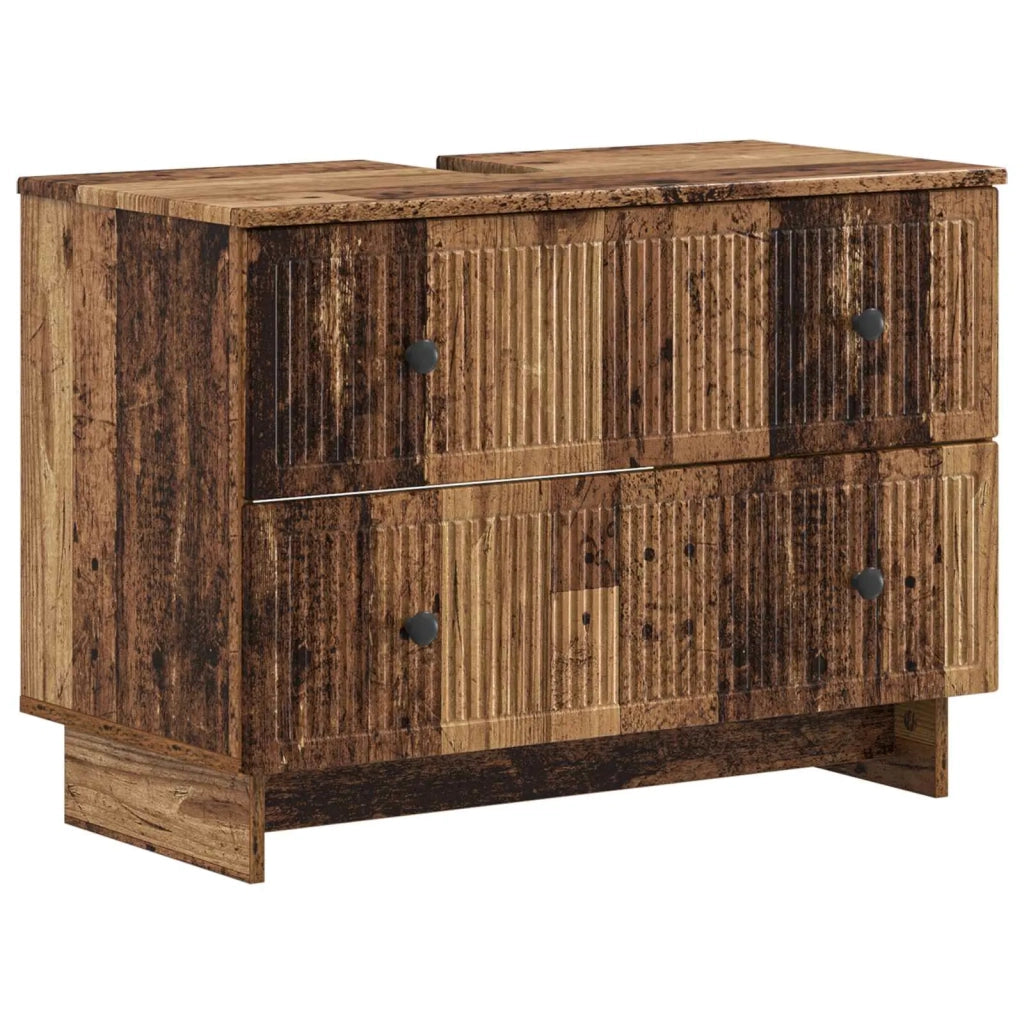 Set di Mobili da Bagno da 4 Pezzi EDE Legno antico 3417907