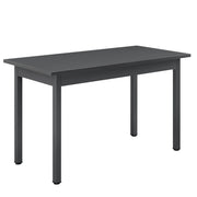 Tavolo da Pranzo Den Haag 120 x 60 cm Grigio Scuro [en.casa]