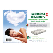 GUANCIALE ALOE SILVER MEMORY FOAM SAPONETTA H.15