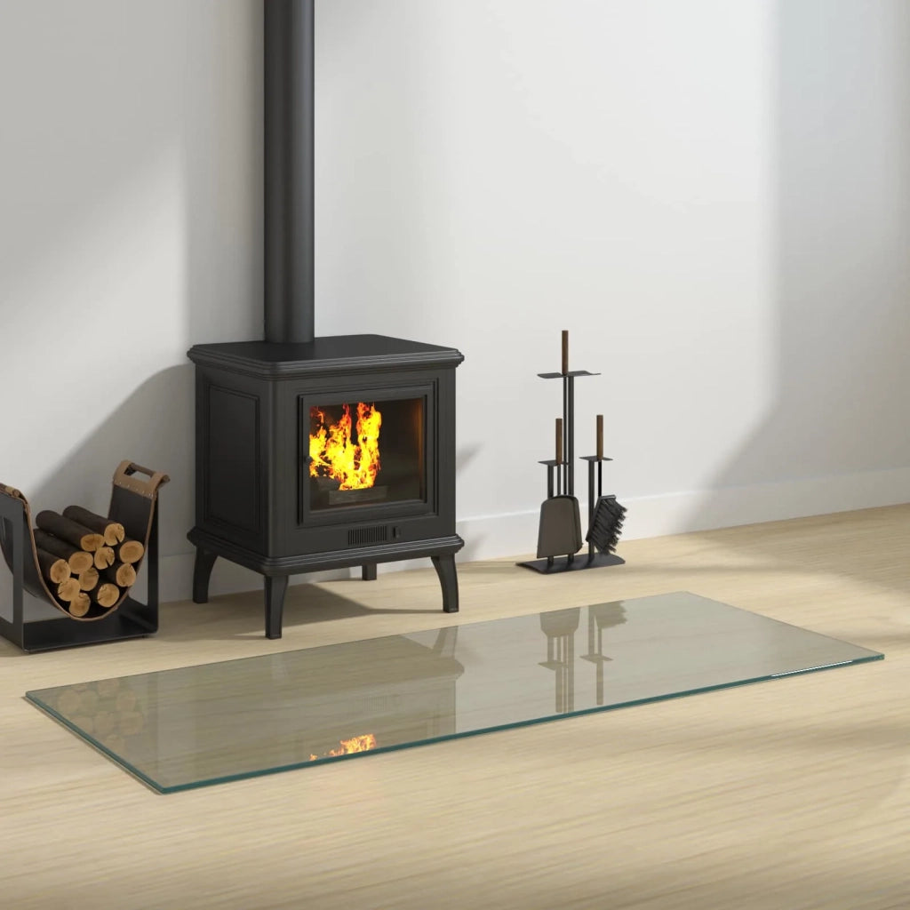 Piastra in vetro per camino Trasparente 120 x 50 cm Vetro CFW7884359