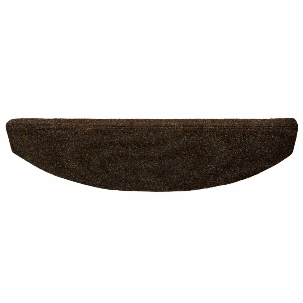 Tappetini per scale autoadesivi Semicircolare 15 pz | Gradini per Scale Marrone