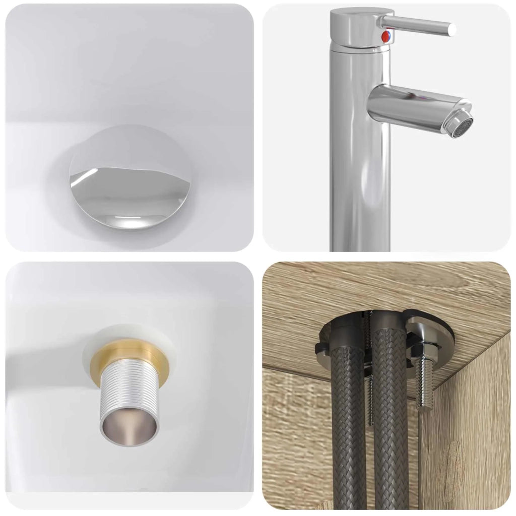 Set di mobili per il bagno 2 pcs Rovere Sonoma 3403962