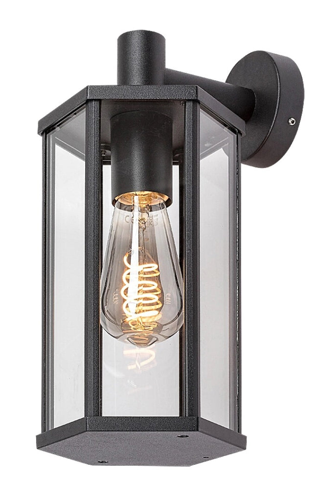 Applique esterno classico E27 nero opaco IP44 Rabalux