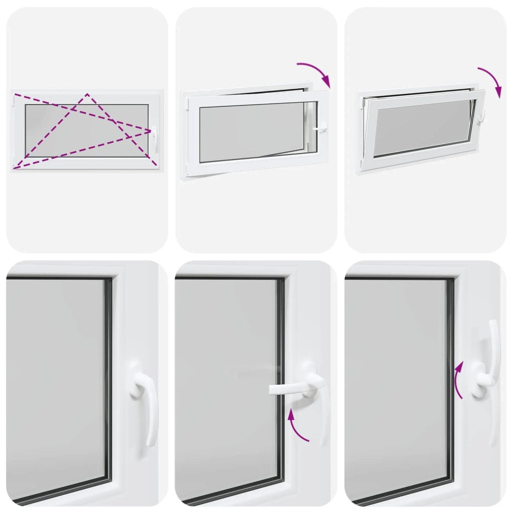 Finestra per Soffitta RISOR Bianco 110 x 60 cm PVC e Vetro 42047216