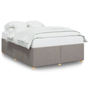 Letto matrimoniale | Letto per adulti | Giroletto senza Materasso Tortora 160x200 cm in Tessuto