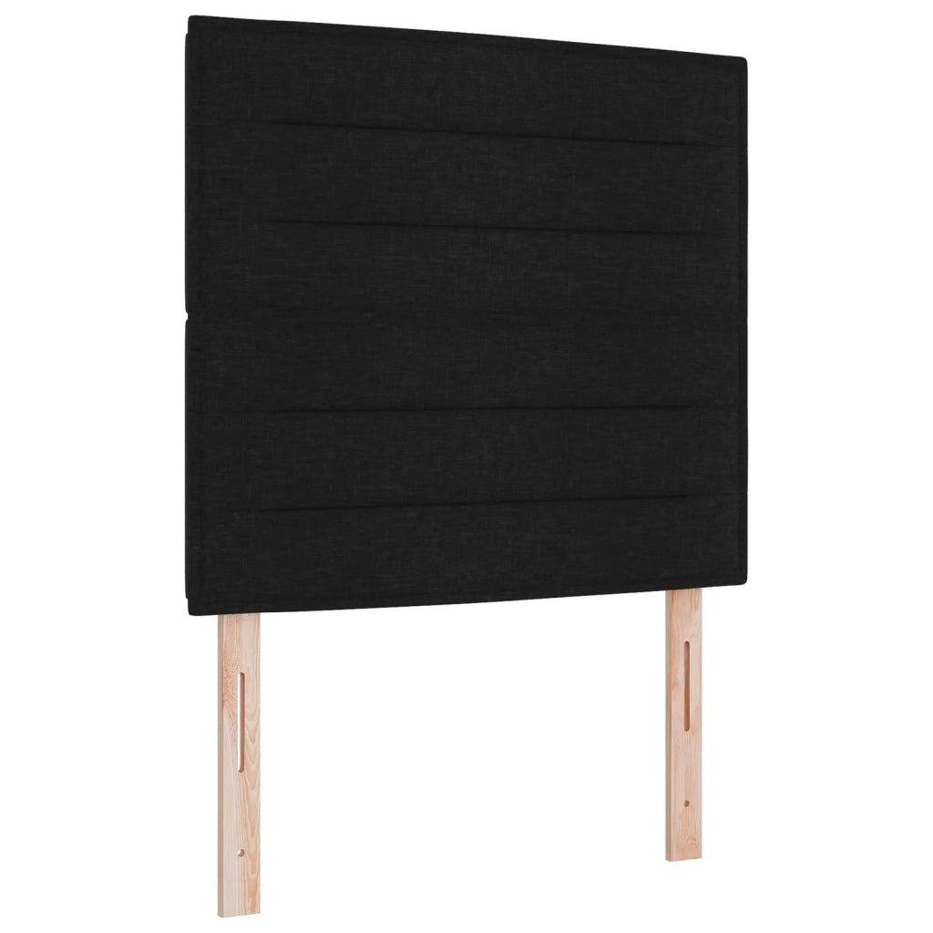 Testiera | Testata LED con strisce LED con Testiera | Testata Nero 80 cm Tessuto