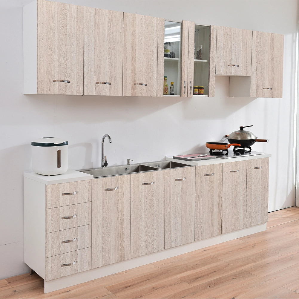 Cassettiera per Cucina Mobile Mobiletto 4 Cassetti in Legno Colore Olmo