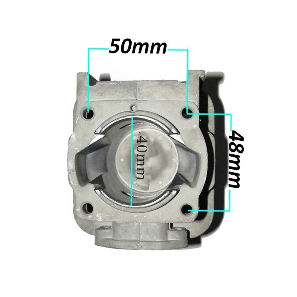 Trade Shop - Kit Cilindro Pistone Guarnizioni Ricambio Motosega 40 Mm Decespugliatore Gf-0517 -