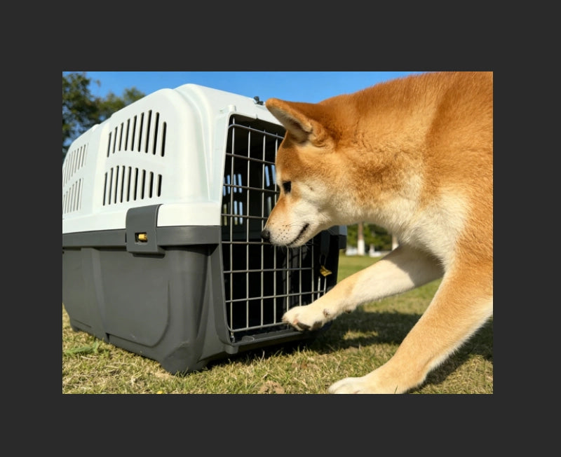 Gabbia da viaggio per cani e gatti ¨C Minimal ¨C Grigio