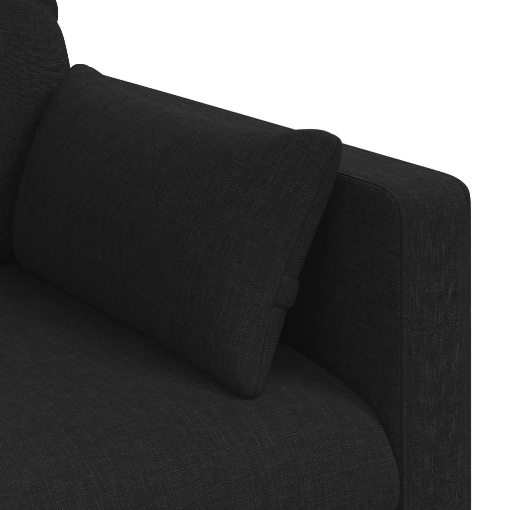 Divano Nero 198 x 78 x 80 cm Tessuto 42024371