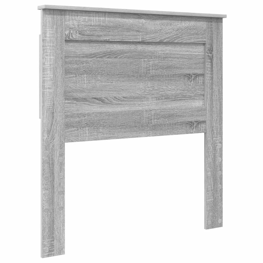 Struttura del letto-Giroletto Grigio Sonoma e Argento 75 x 190 cm 961123