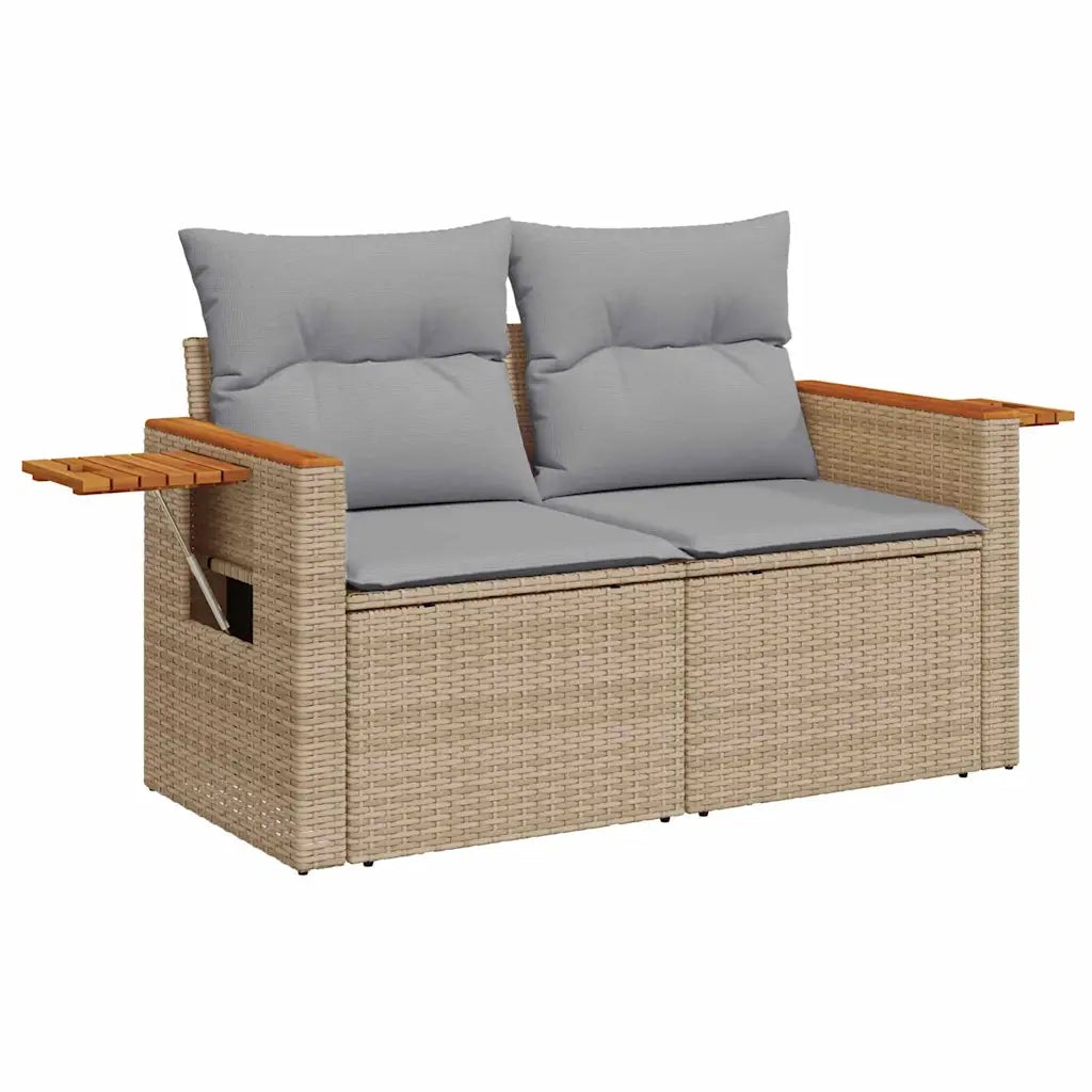 Set Divano da Giardino 13 pcs Beige e Grigio Chiaro polyrattan 3365157