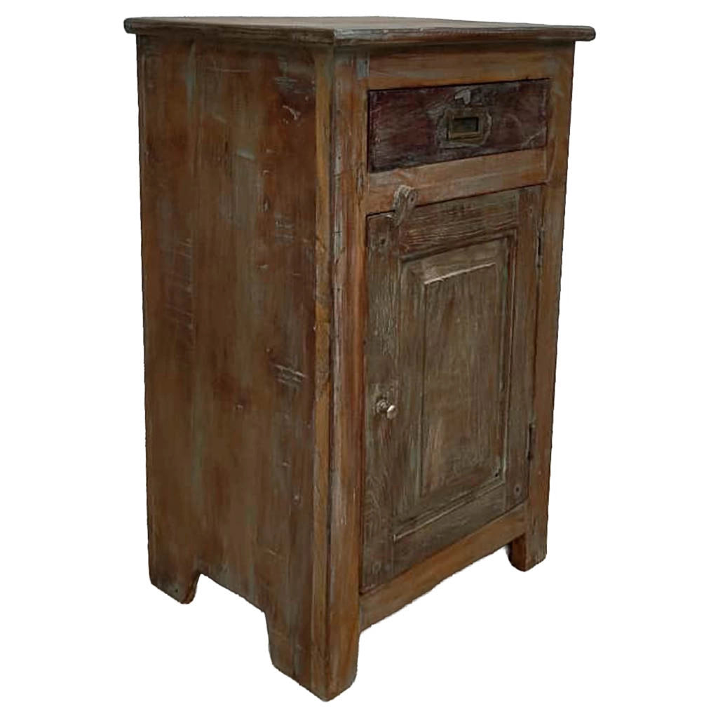 Comodino in legno fatto a mano46x35x73h cm