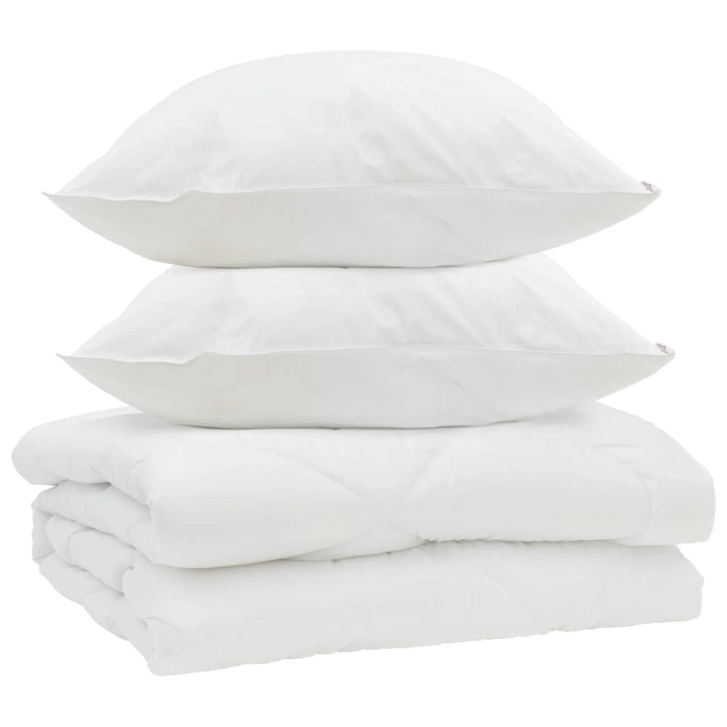 Piumone con cuscino 3 pcs Bianco Microfibra 3377392