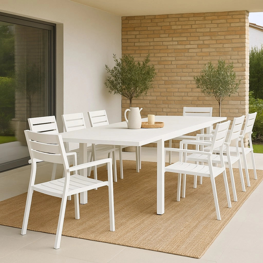 TAVOLO float 135-270X90XH75CM BIANCO