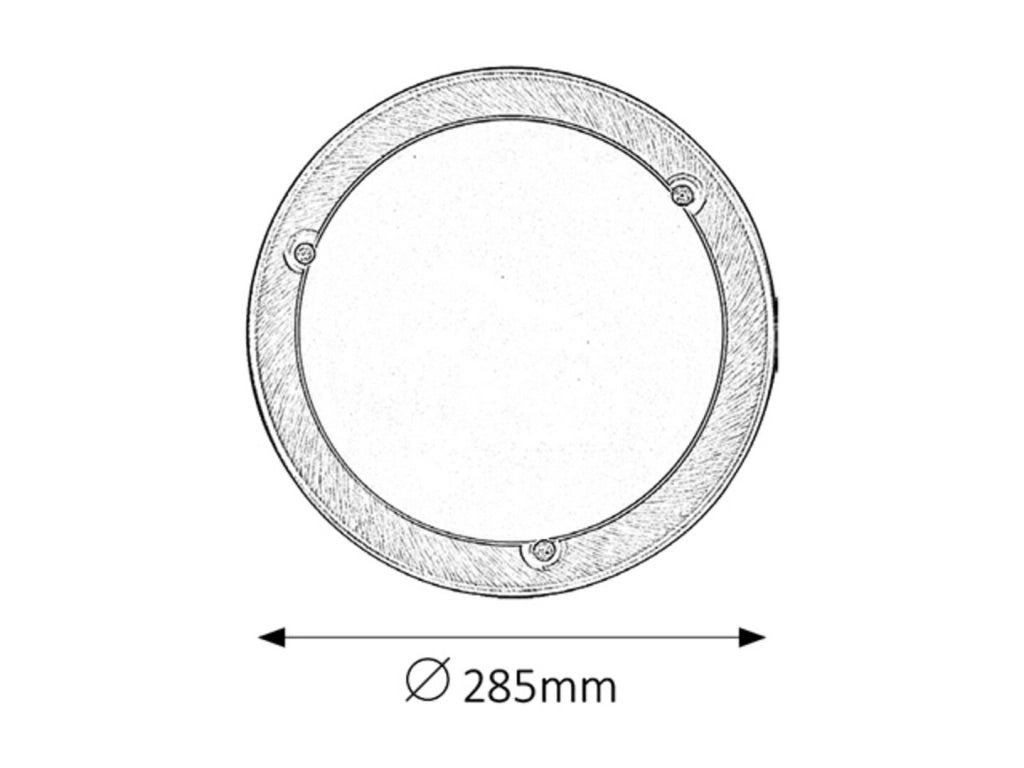 Plafoniera Rabalux Ufo vetro marrone Ø28,5 E27 60W