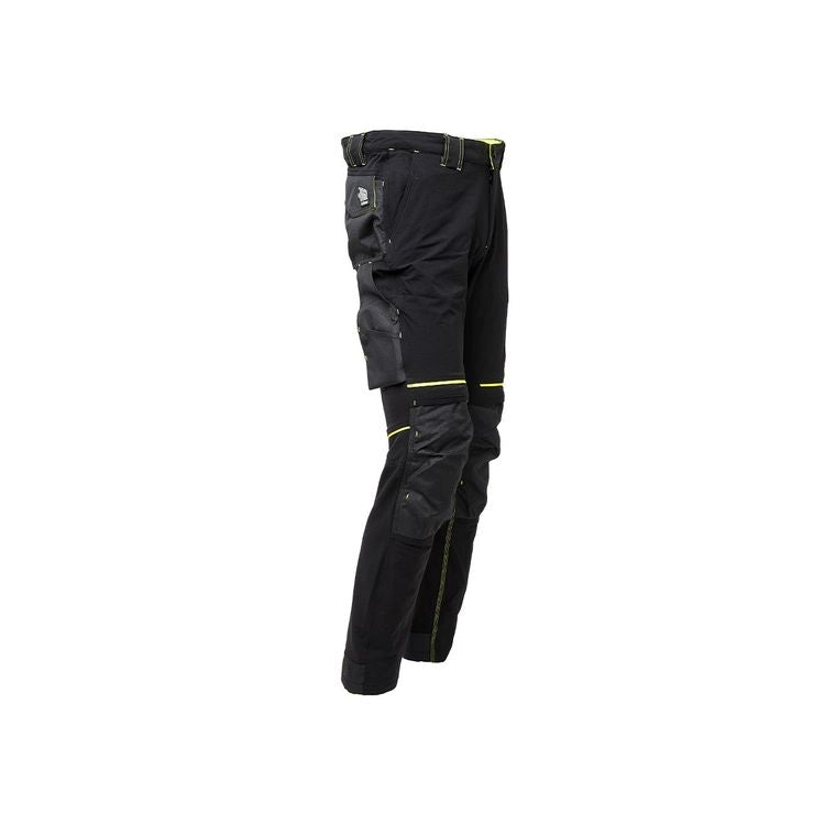 U-POWER PANTALONE ATOM SLIM FIT NERO-GIALLO TG.L- 1,0 pz