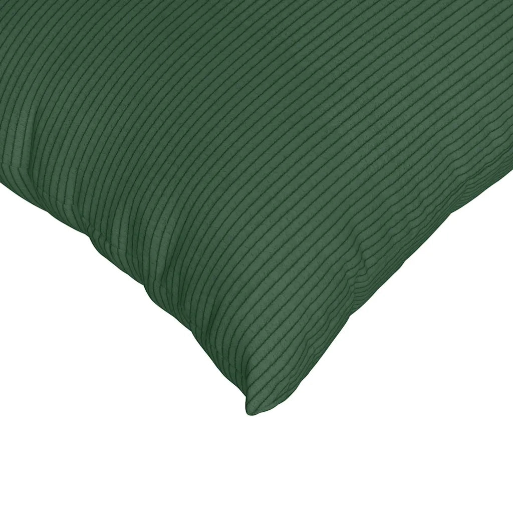 Cuscini da Divano 2 pcs Verde Scuro 50 x 50 cm Tessuto in Cords 42013994