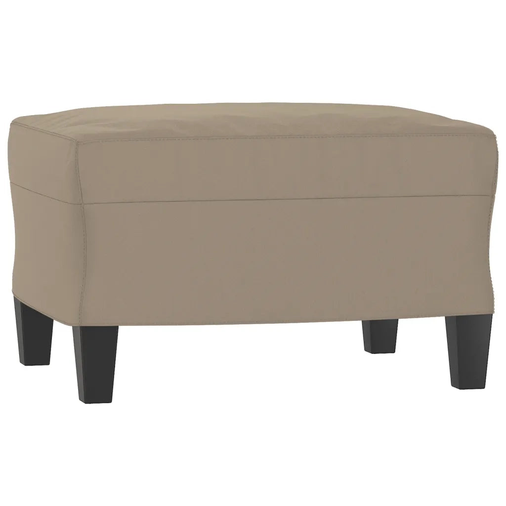 Poltrona con Poggiapiedi tortora 60 cm in Tessuto Microfibra 3201225