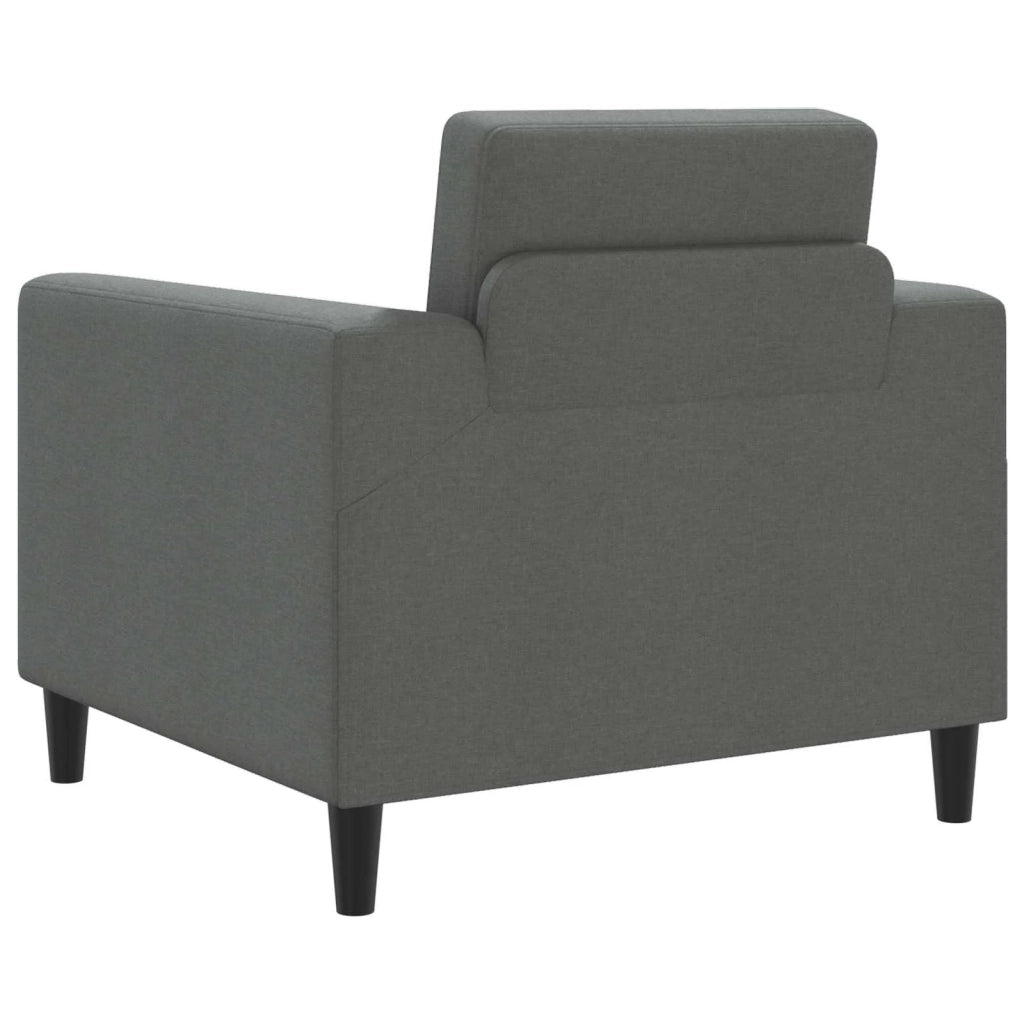 Poltrona Grigio Scuro Tessuto 42042455