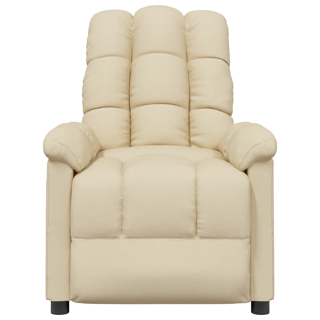Poltrona Massaggiante Crema in Tessuto 289815