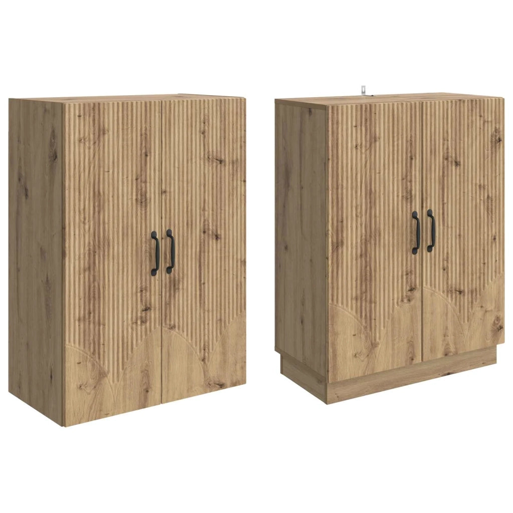 Set di armadi 2 pcs Rovere Artigianale Legno ingegnerizzato 3416789