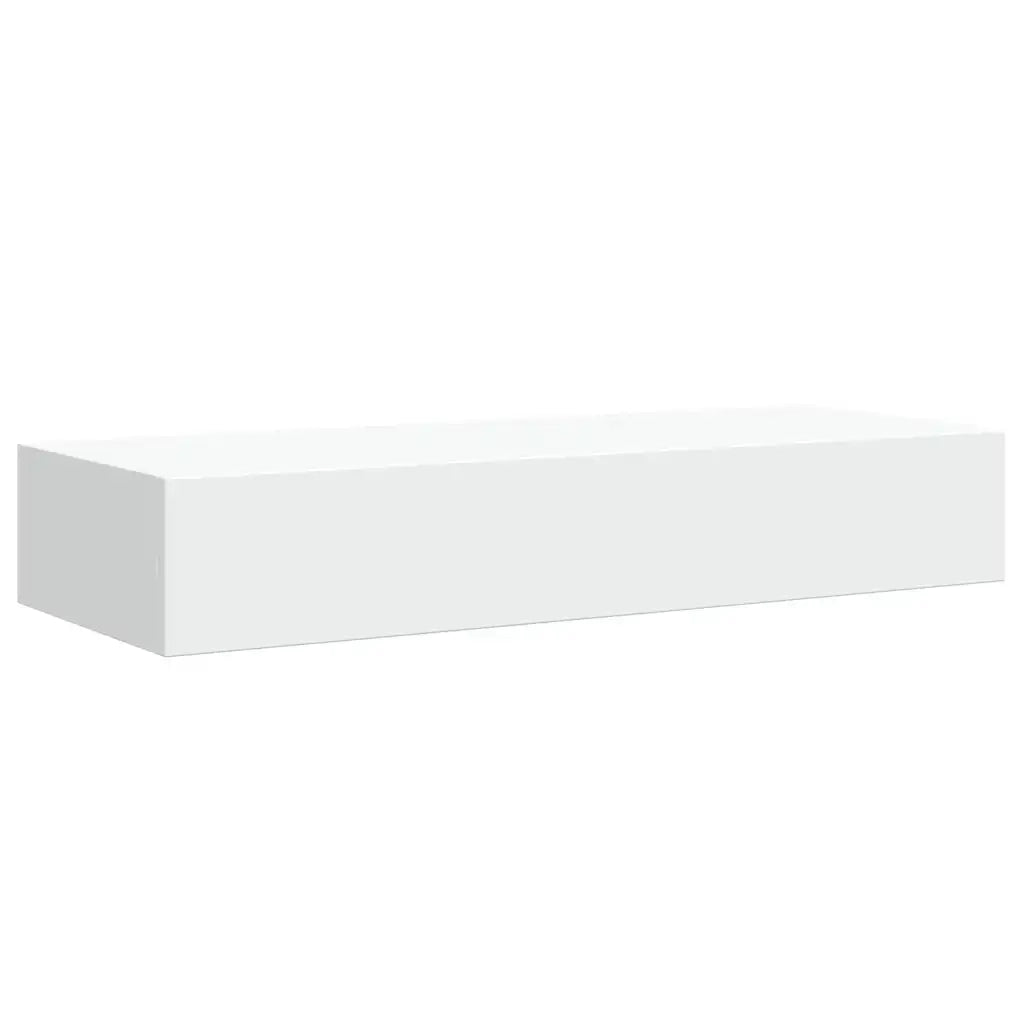 Scaffale con Cassetti da Parete Bianco 60x23,5x10 cm in MDF 330255