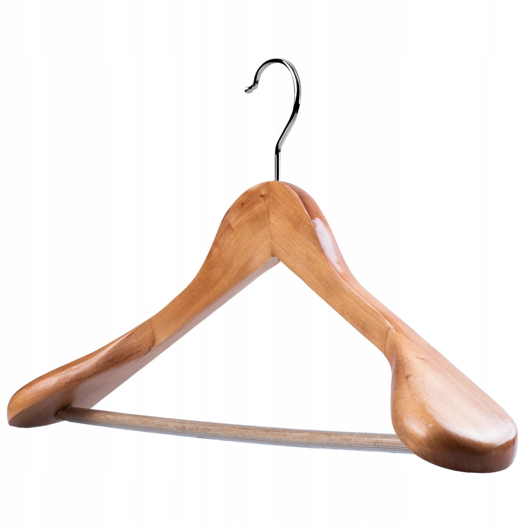 Grucce appendiabiti in legno KADAX, grucce per pantaloni per armadio, 3 pezzi