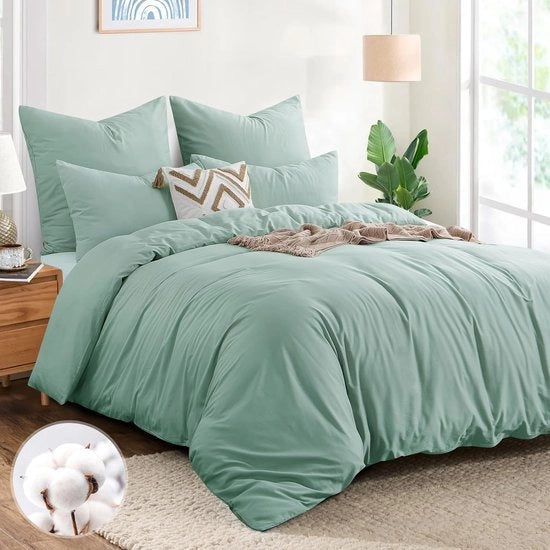 Set di coperte in cotone - respirante e sostenibile - 3 pezzi - 220 x 240 cm