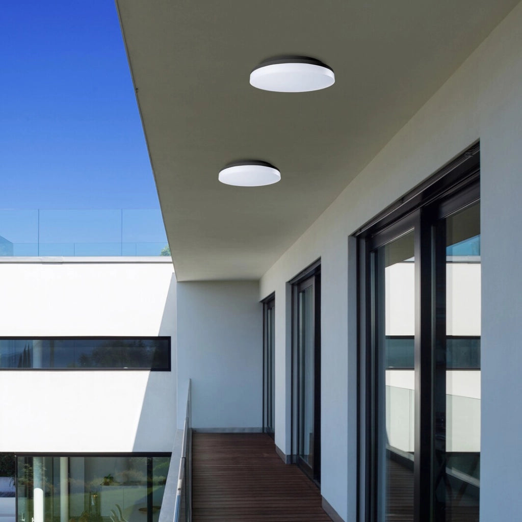 Plafoniera esterna LED 24W 3000K IP54 nera Rabalux