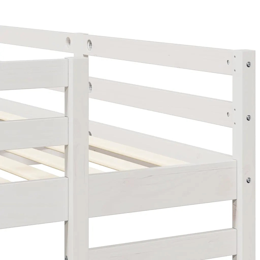 Struttura letto a castello triplo Bianco 200 x 200 cm 3414559