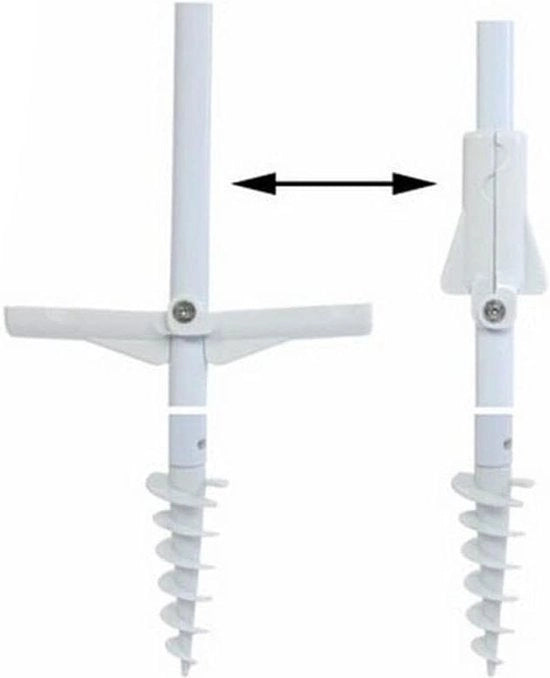 Parasole in acciaio - Ø 180 cm - Arredamento esterno