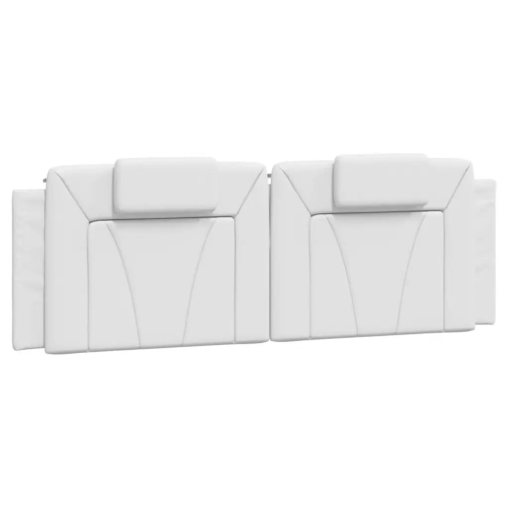 Cuscino Testiera Viana Bianco 160 cm in Similpelle 374798