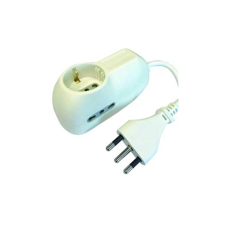 Multiprese 3 Prese Schuko/Bipasso Bianco 16A