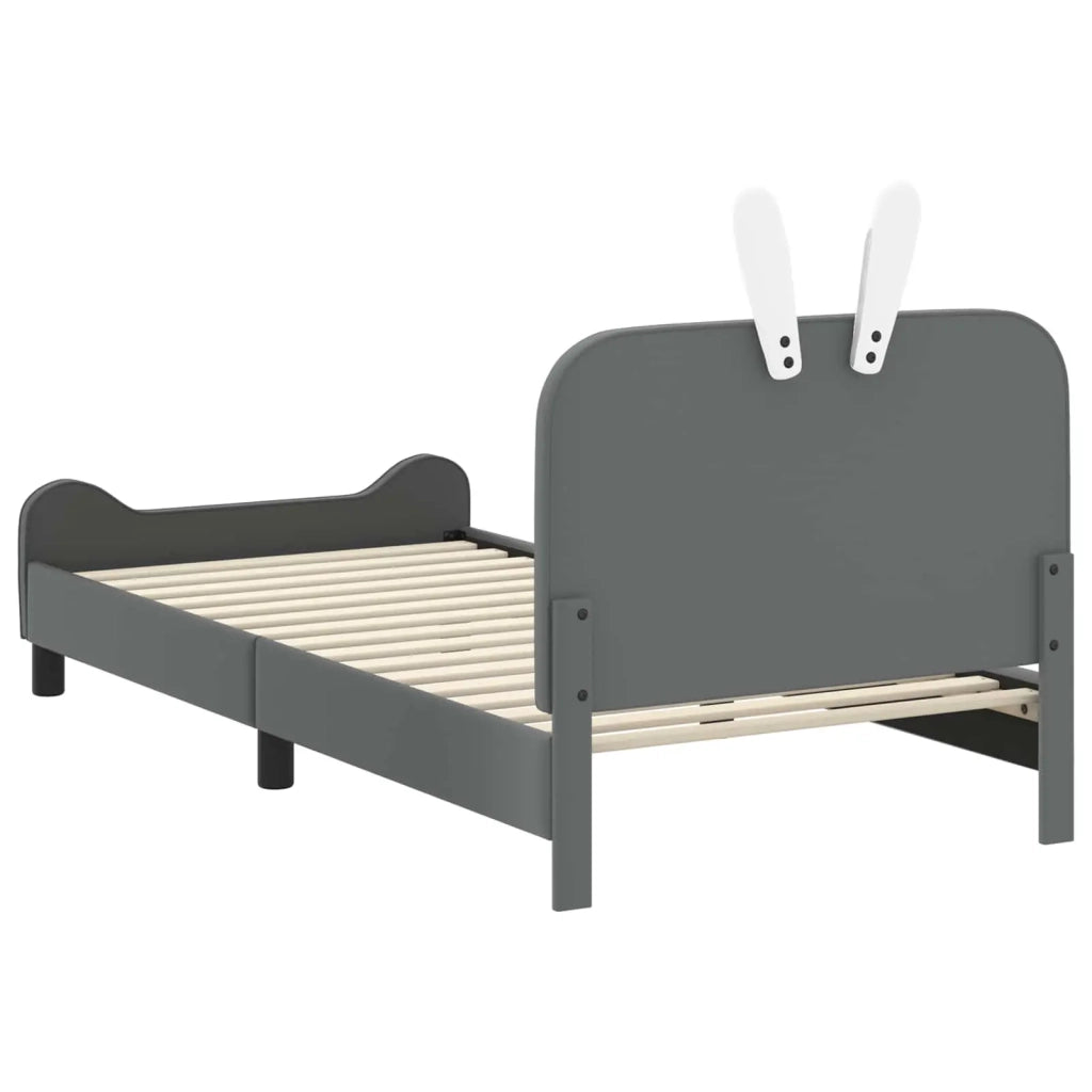 Struttura letto bambini con testata Grigio chiaro 80 x 200 cm