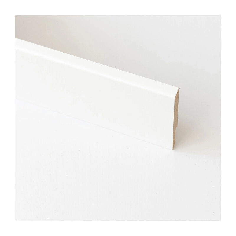 BATTISCOPA  80X14 MM MDF 240 CM BIANCO- 5,0 pz