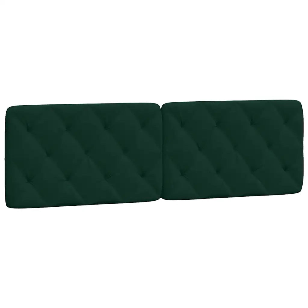 Letto con Materasso Verde Scuro 160x200 cm in Velluto 3208667