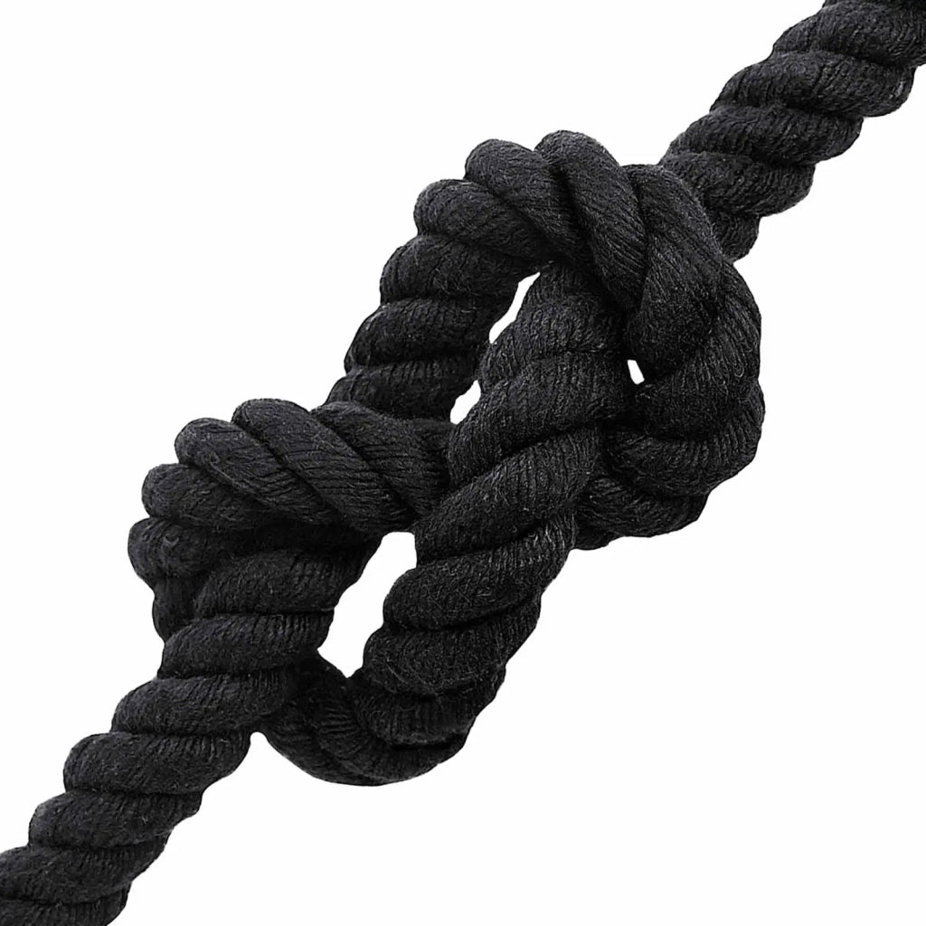 Corda di Cotone 24 mm 50 m Nero 100% Cotone 42011828