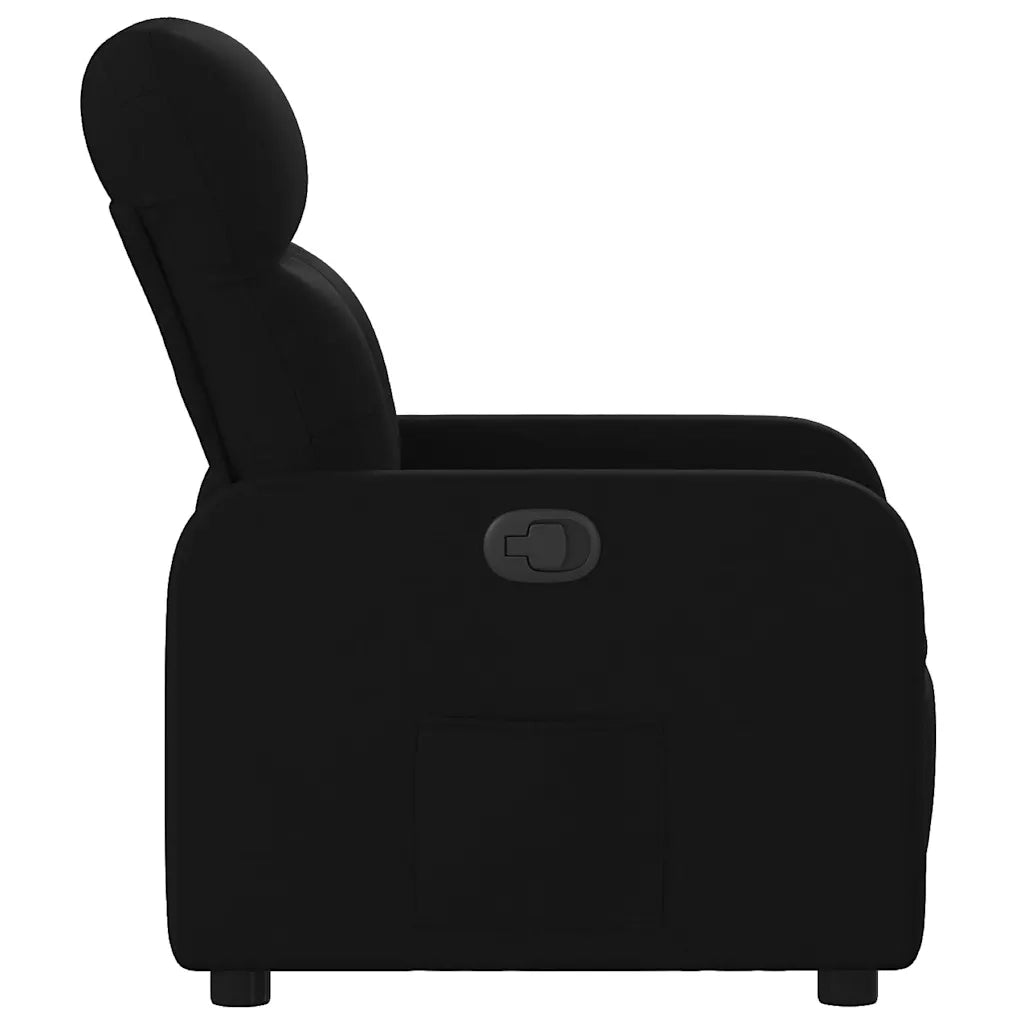 Poltrona Reclinabile in Tessuto Nero 374199