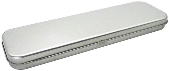 Pennenholder metallico per scuola - 21 x 6 cm