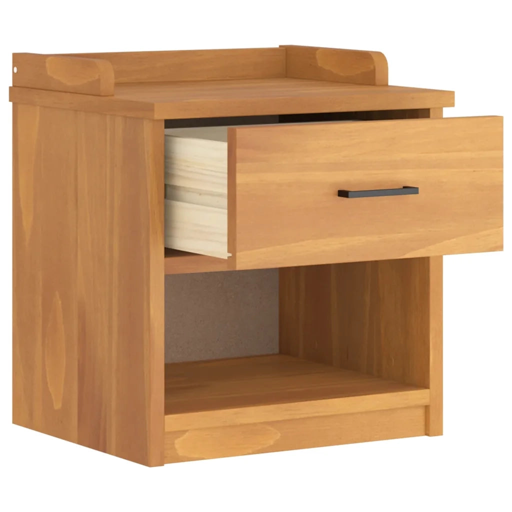 Panca da Corridoio-Sgabello-Panca con Contenitore SANDNES 45x40x50 cm Legno Massello di Pino 131427