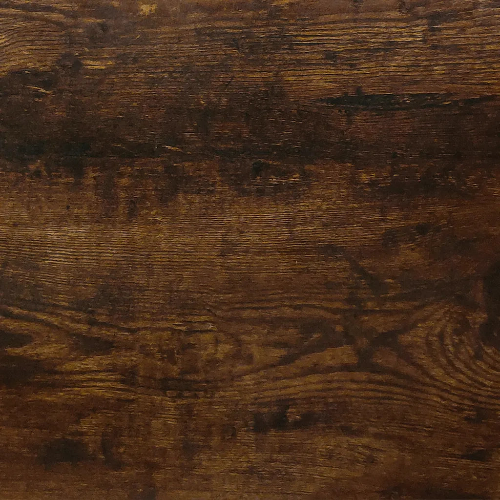 Scarpiera con Specchio a 2 Livelli-Mobile con specchio Rovere fumo 63x17x67 cm