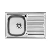 LAVELLO INOX APPOGGIO 80X50CM 1 VASCA DESTRO