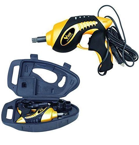 Vigor VAB-100 Avvitatore per Pneumatici 12V 100W 350 Nm con Bussole 17 19 21 23 mm