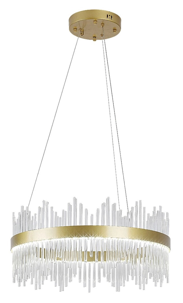 Lampada sospensione Rabalux Mabel LED 36W Ø58 oro vetro