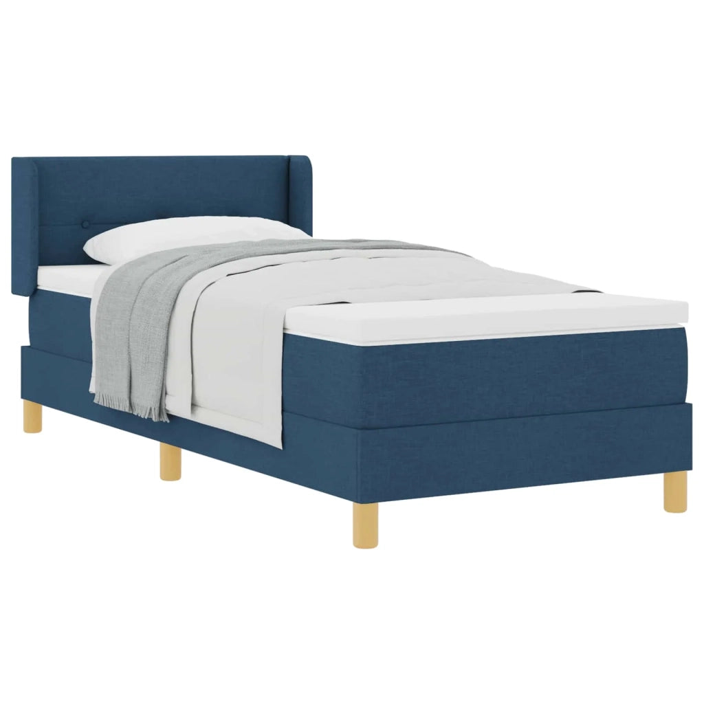 Letto a molle con materasso Blu 200 x 100 cm Tessuto 3341285