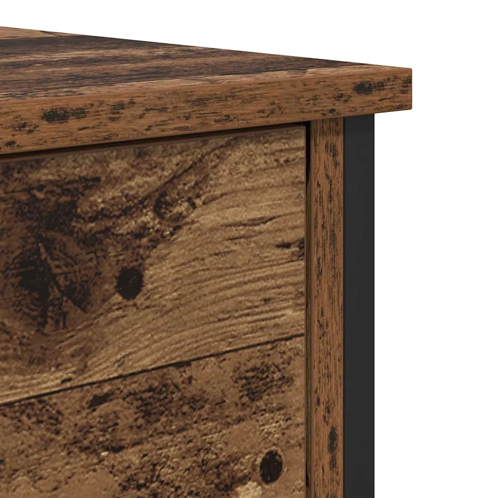 Comodino | Armadio da Notte | Mobiletto da notte con cassetto Legno vecchio 40 x 42 x 60 cm