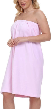 Sauna handdoek per donna con cintura e chiusura elastica in cotone 100%