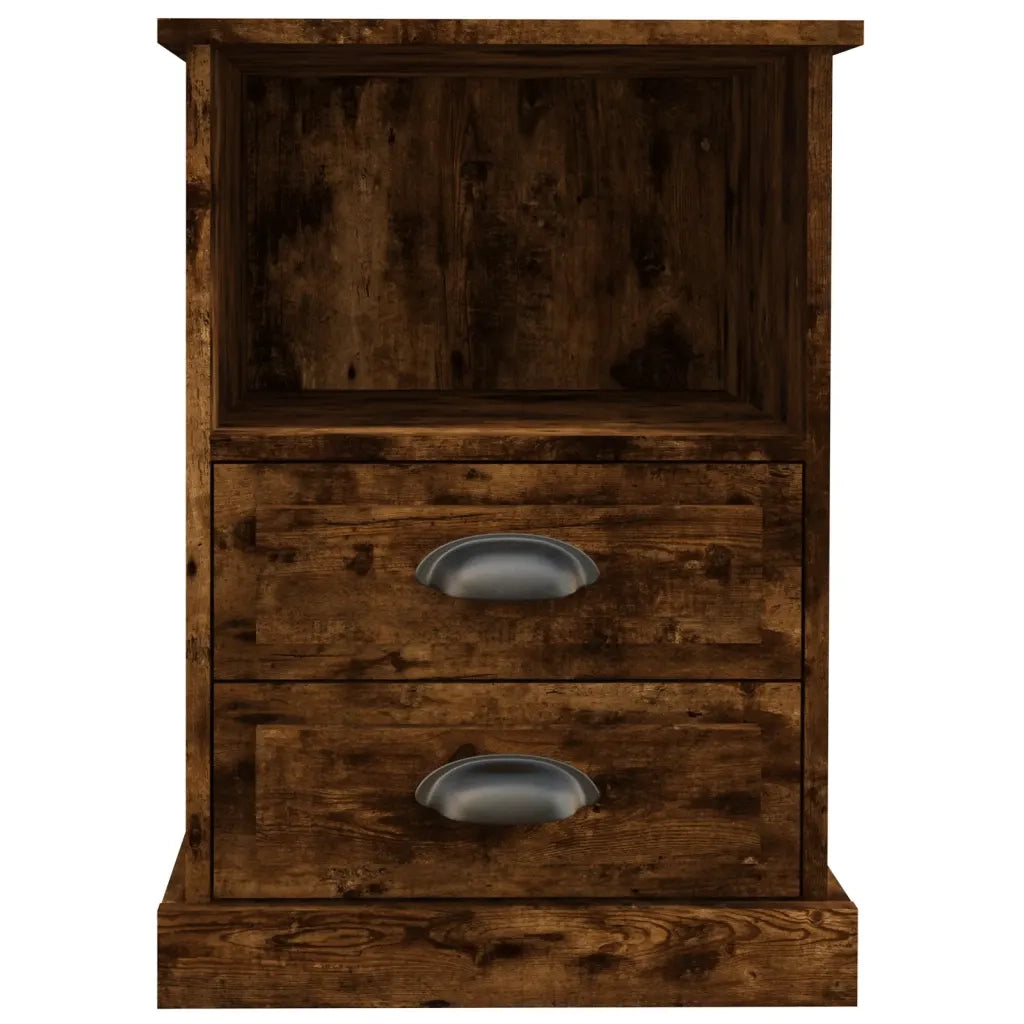 Comodino-Tavolino da notte Rovere Fumo 43x36x60 cm